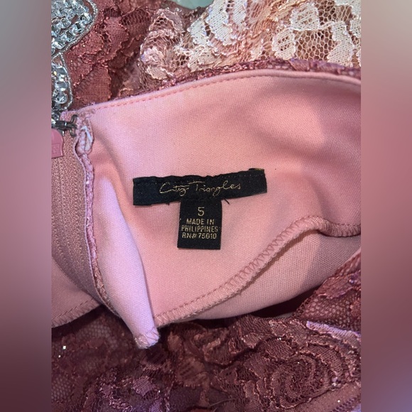 TWO-TONED ROSES DRESS - Picture 10 of 10